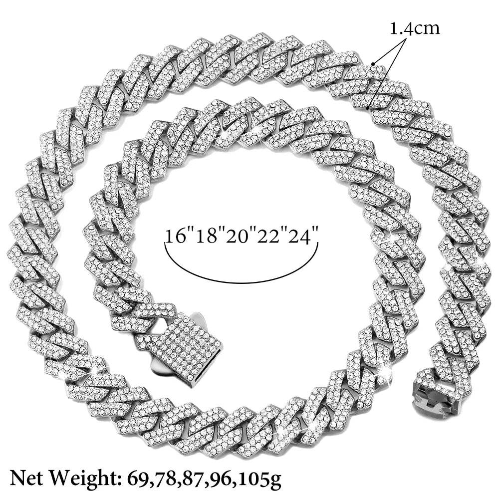 Blinged Cuban Link Chain