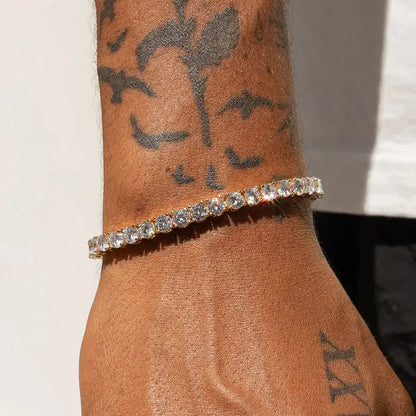 Trendy Men's Crystal Bracelet